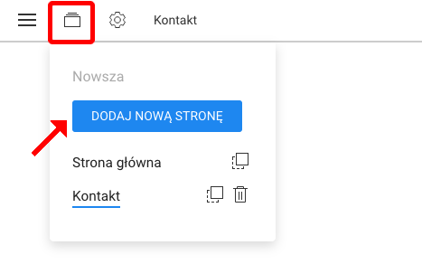 dodaj nową stronę
